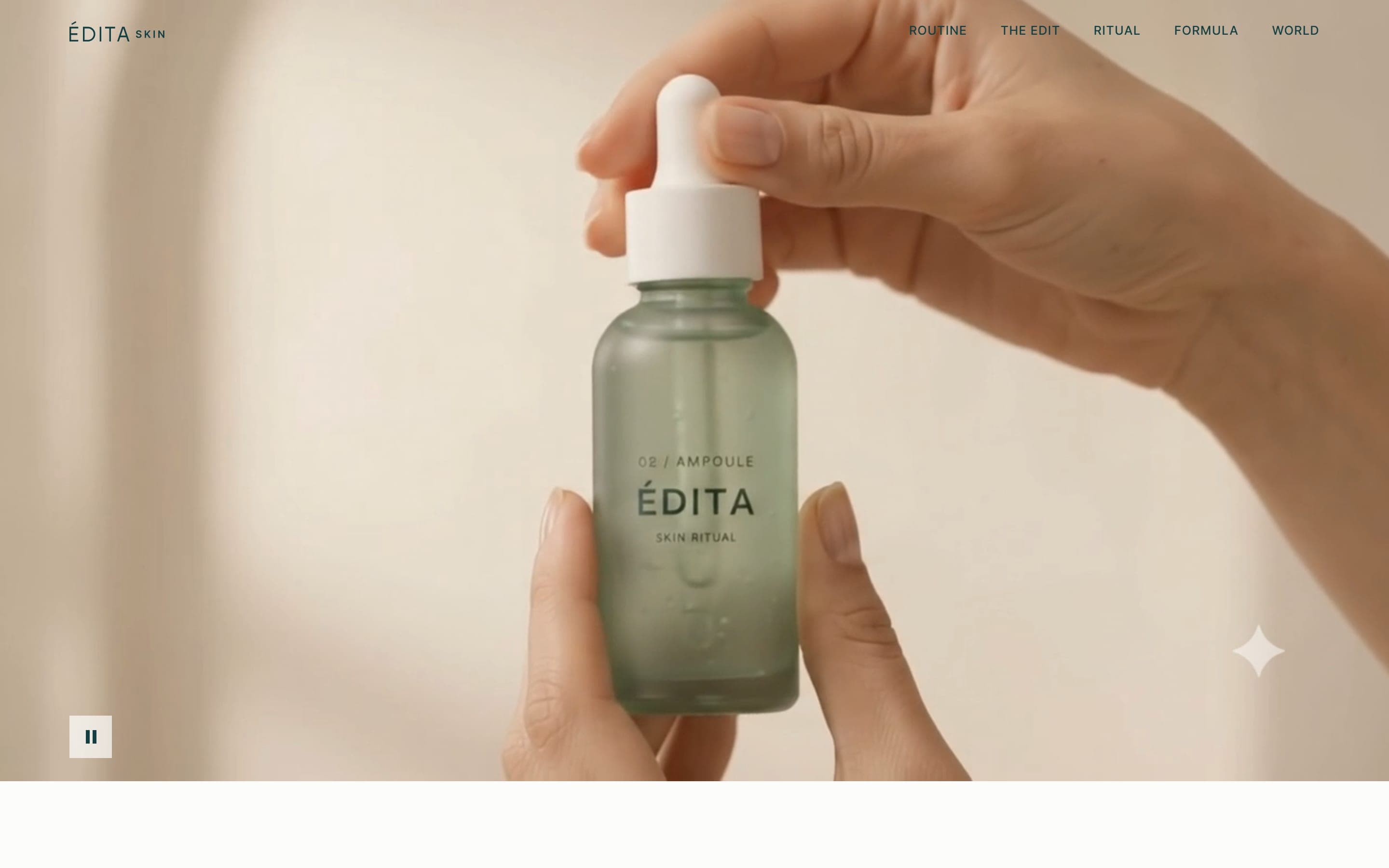 ÉDITA SKIN 화면